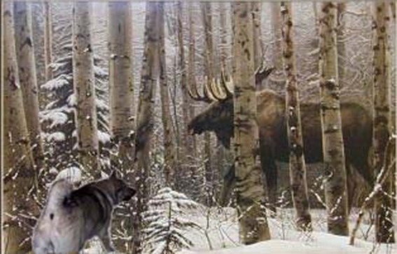 elk hunting dog